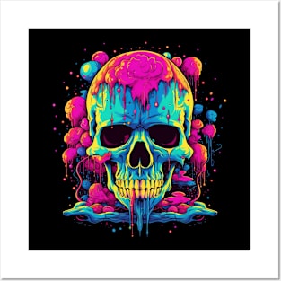 Psychedelic Skull LSD Trip Posters and Art